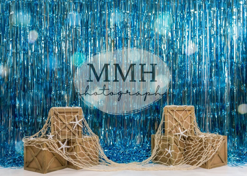 Kate Under The Sea - Underwater Tinsel Mermaid Backdrop Designed by Melissa McCraw-Hummer