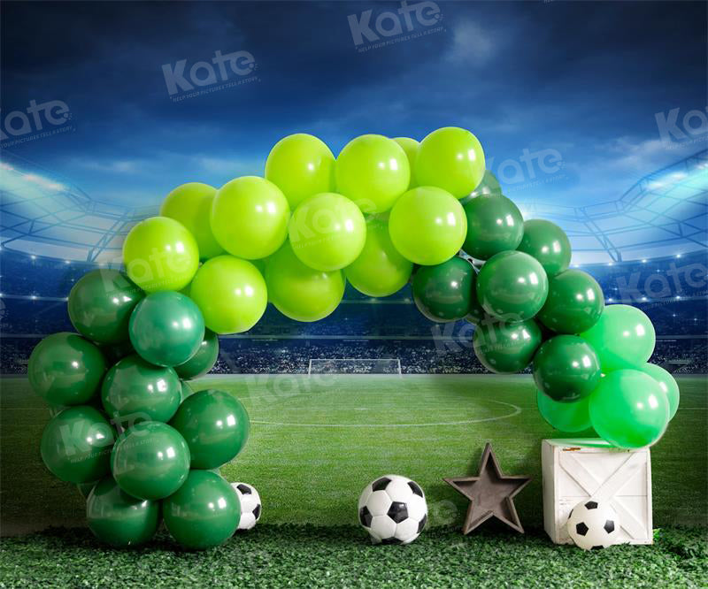 Kate Sport Field Balloons Cake Smash Backdrop for Photography