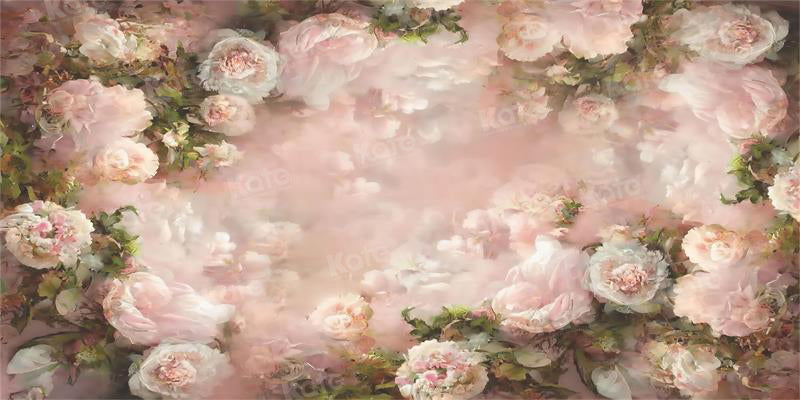 Kate Pink Floral Fine Art Backdrop for Photography