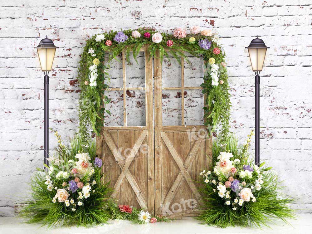 Kate Spring Door Plants Backdrop Designed by Emetselch