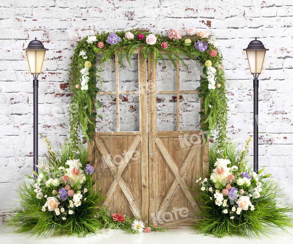 Kate Spring Door Plants Backdrop Designed by Emetselch