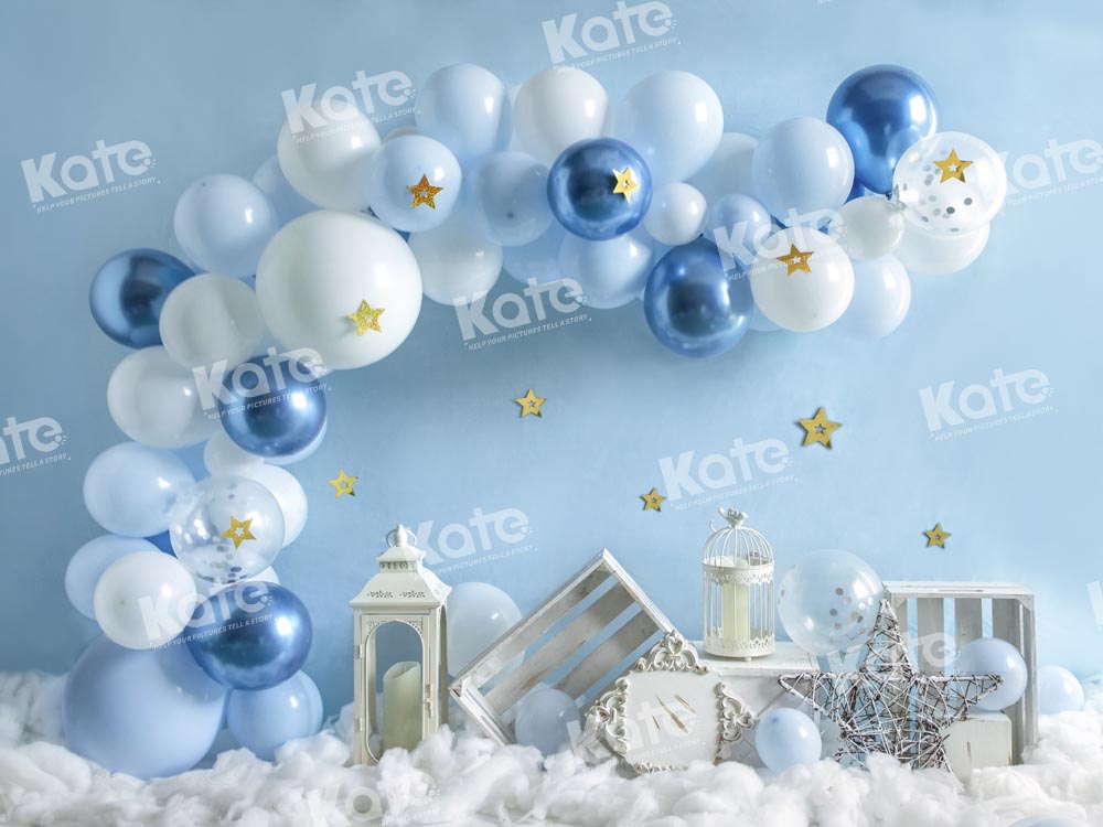 Kate Elegant Birthday Balloons Cake Smash Boxes Backdrop Designed by Emetselch