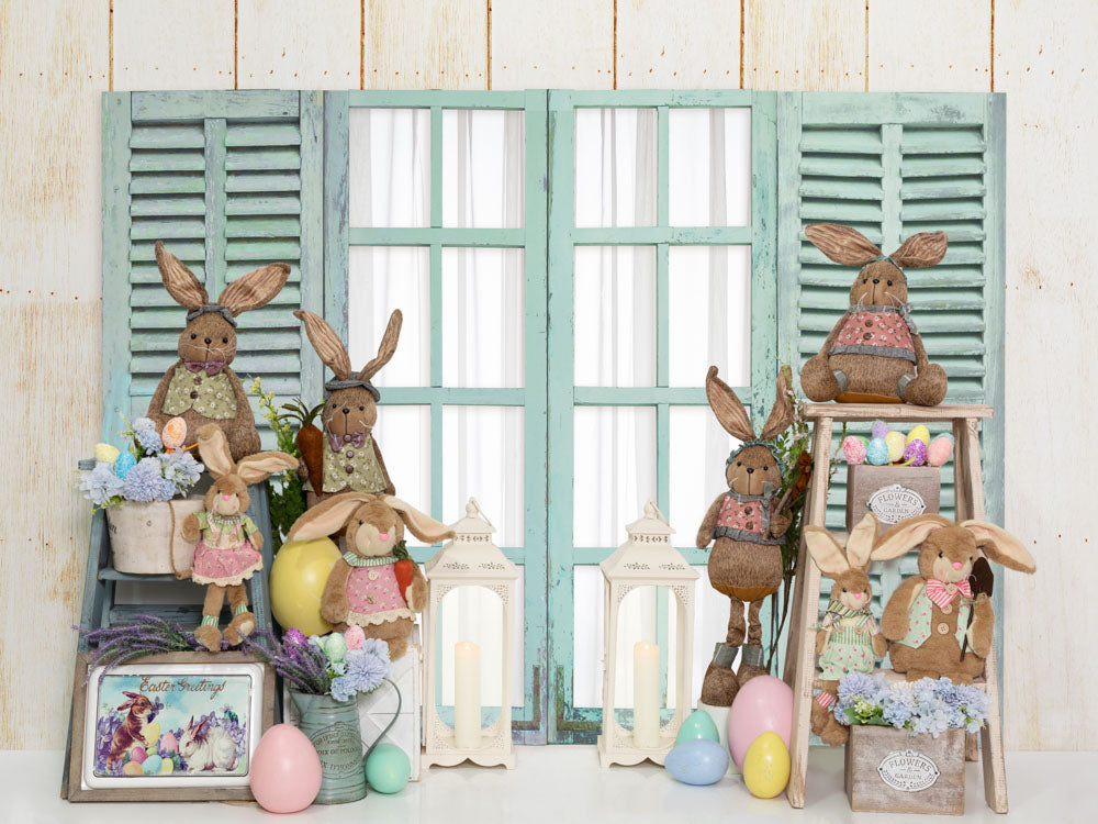 Kate Easter Bunny Window Backdrop Designed by Emetselch