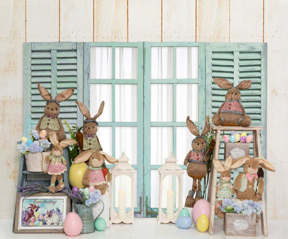 Kate Easter Bunny Window Backdrop Designed by Emetselch