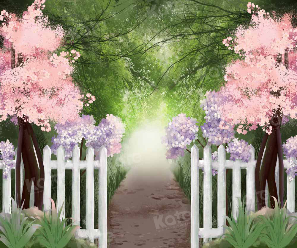 Kate Fine Art Painting Garden Path Forest Backdrop Designed by GQ