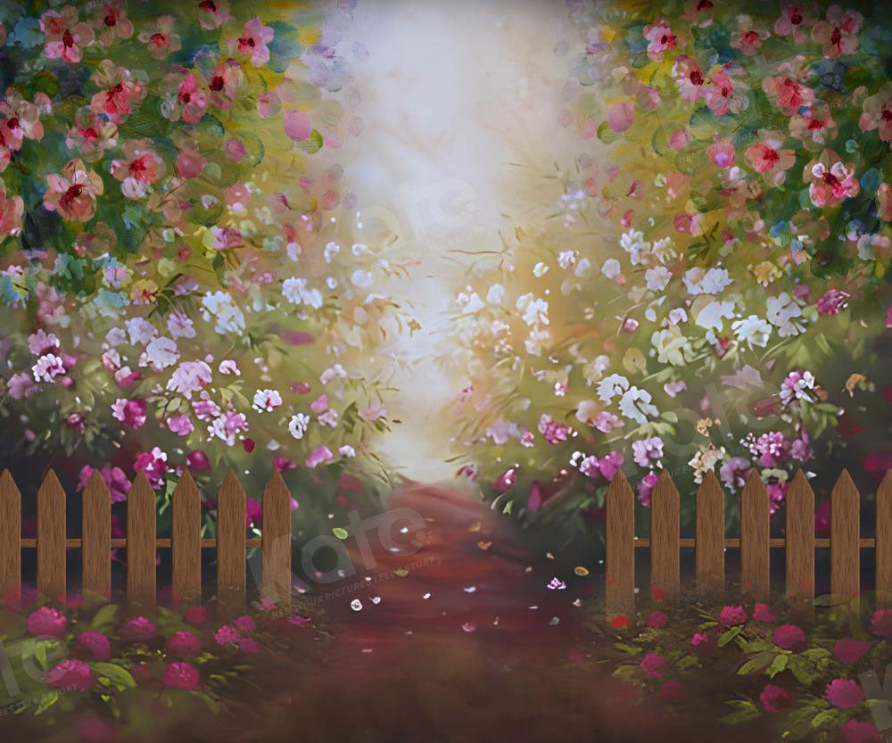 Kate Spring Oil Painting Flower Garden Backdrop for Photography