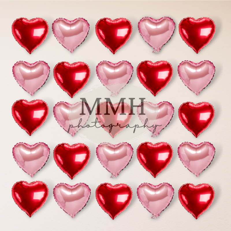 Kate I HEART You - Valentine's Day Heart Backdrop Designed by Melissa McCraw-Hummer