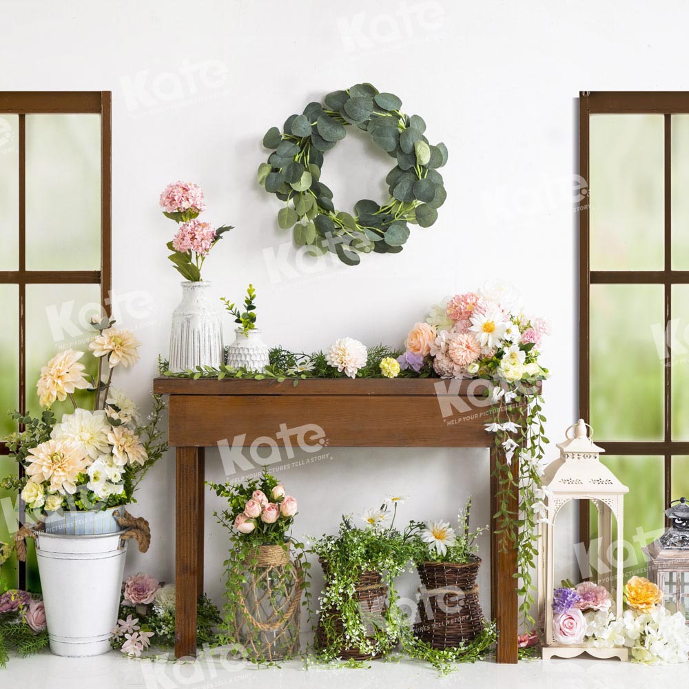 Kate Spring Floral Window Backdrop Designed by Emetselch