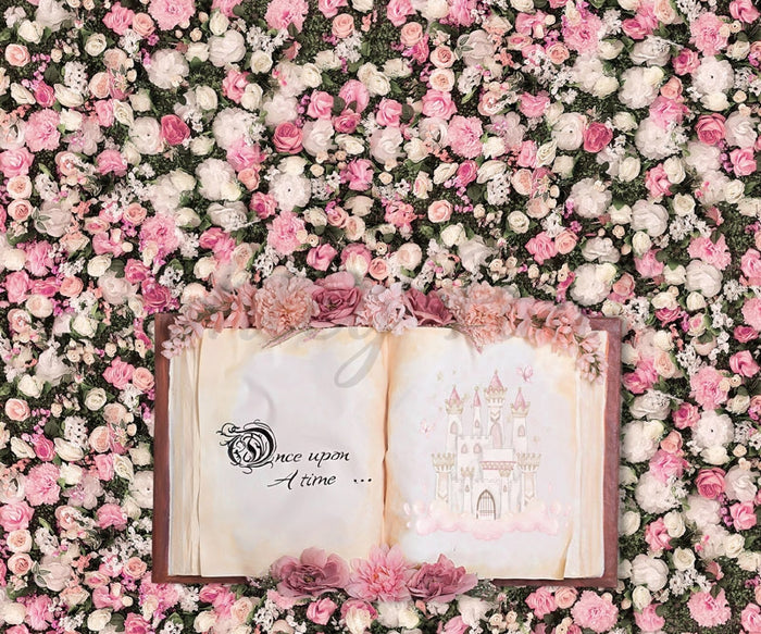 Enchanted Floral Storybook Backdrop