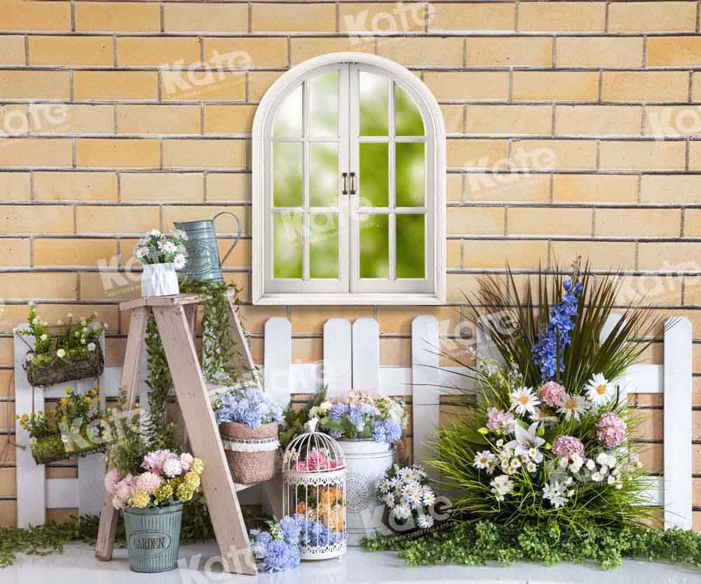 Kate Spring Floral Outwindow Backdrop Designed by Emetselch