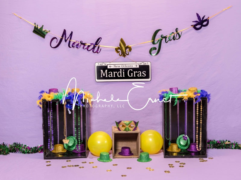 Kate Mardi Gras Backdrop Designed By Michele Ernst Photography
