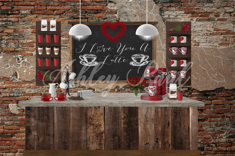 Kate Valentines Cafe Backdrop Designed by Ashley Paul