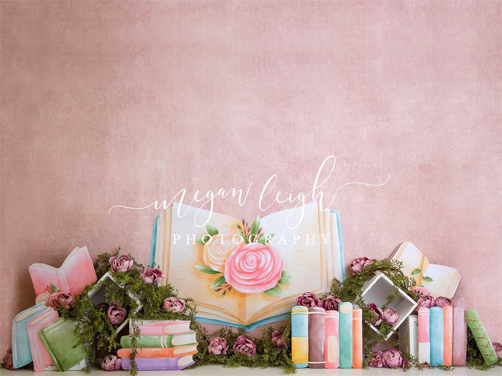 Kate Pretty Bookworm Backdrop Designed by Megan Leigh Photography