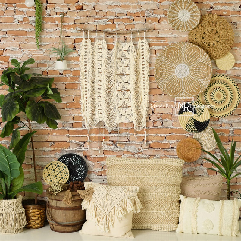 Kate Southwest Boho Macrame Wall Backdrop Designed by Mandy Ringe Photography