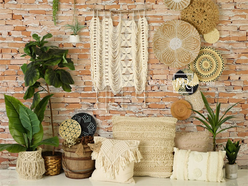 Kate Southwest Boho Macrame Wall Backdrop Designed by Mandy Ringe Photography
