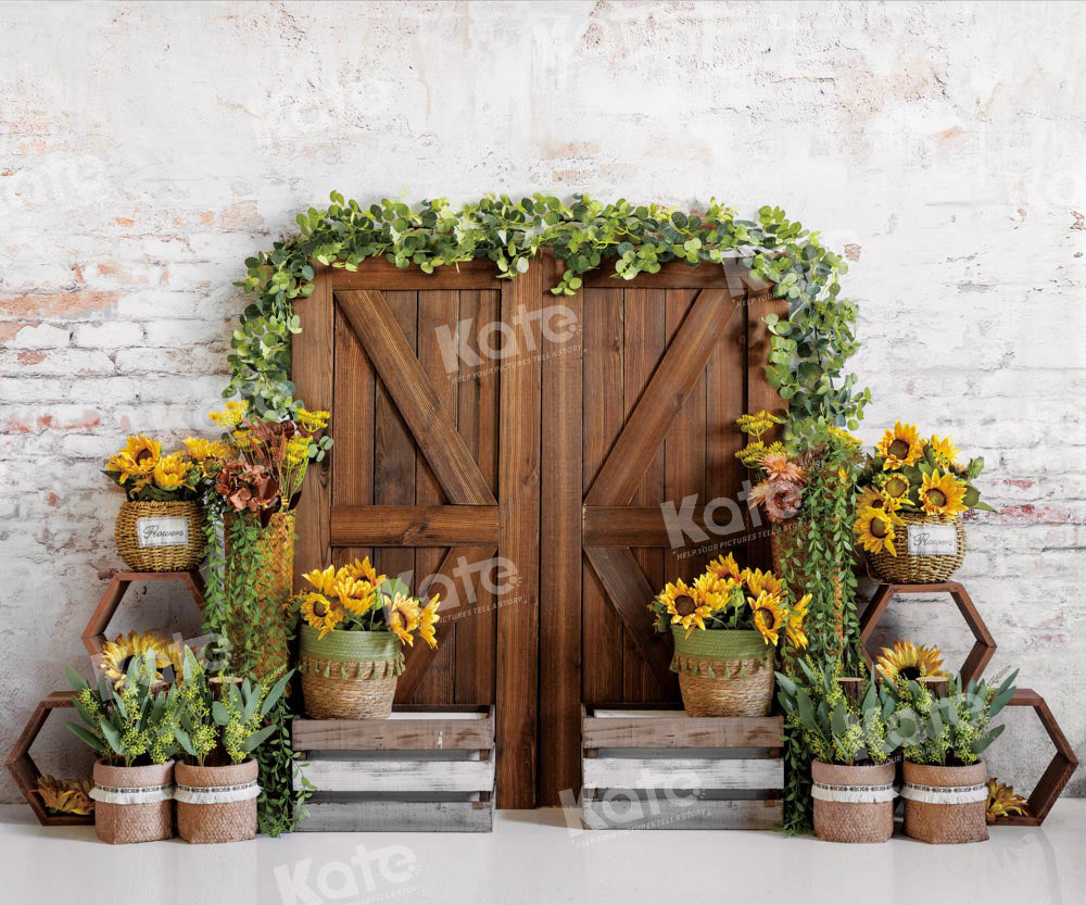 Kate Spring/Summer Sunflower Door Backdrop Designed by Emetselch
