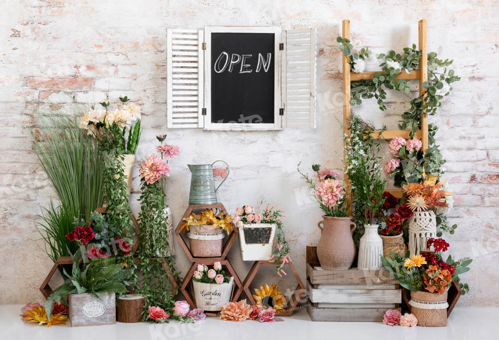 Kate Spring Flower Shop Backdrop Designed by Emetselch