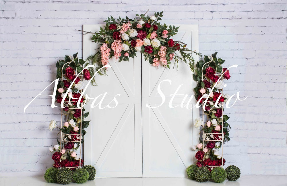 Kate Floral Spring Door Backdrop Designed by Abbas Studio