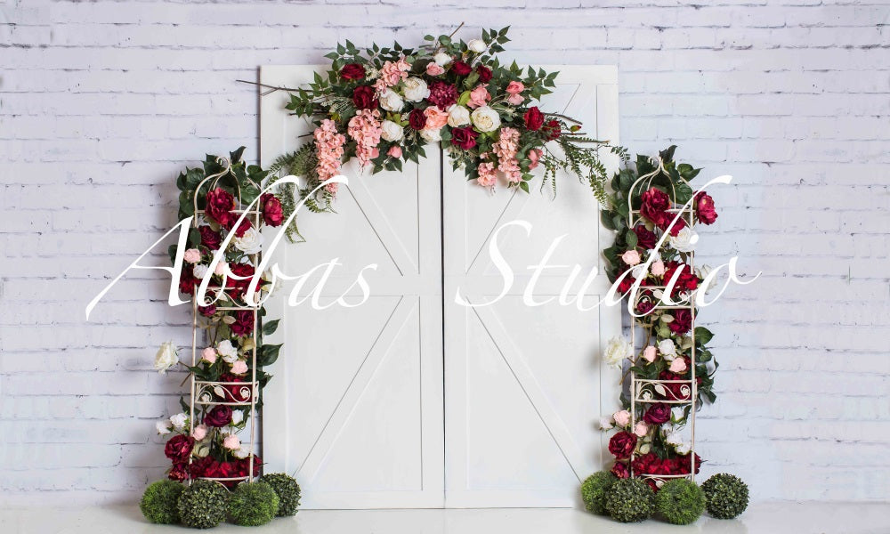 Kate Floral Spring Door Backdrop Designed by Abbas Studio