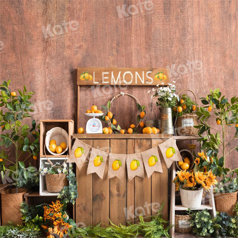 RTS Kate Spring/Summer Lemon Fresh Backdrop for Photography (US ONLY)