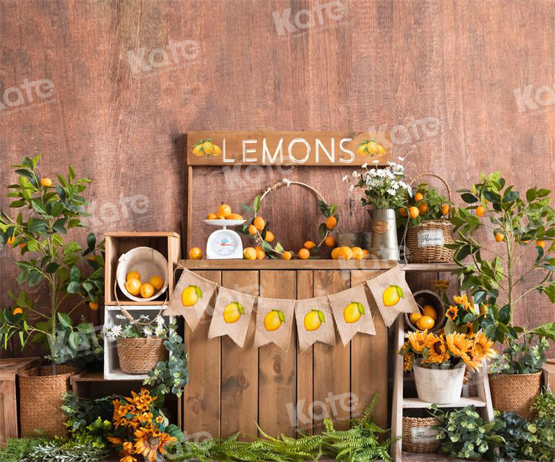 Kate Spring/Summer Lemon Fresh Backdrop for Photography