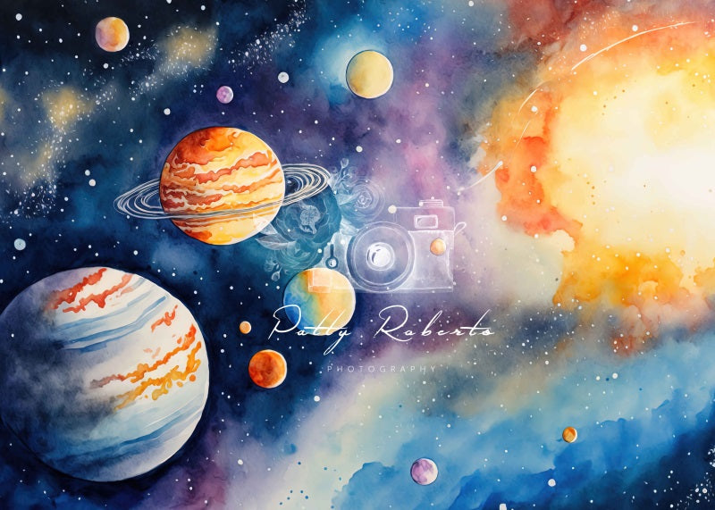 Kate Outer Space Cake Smash Backdrop Designed By Patty Robert