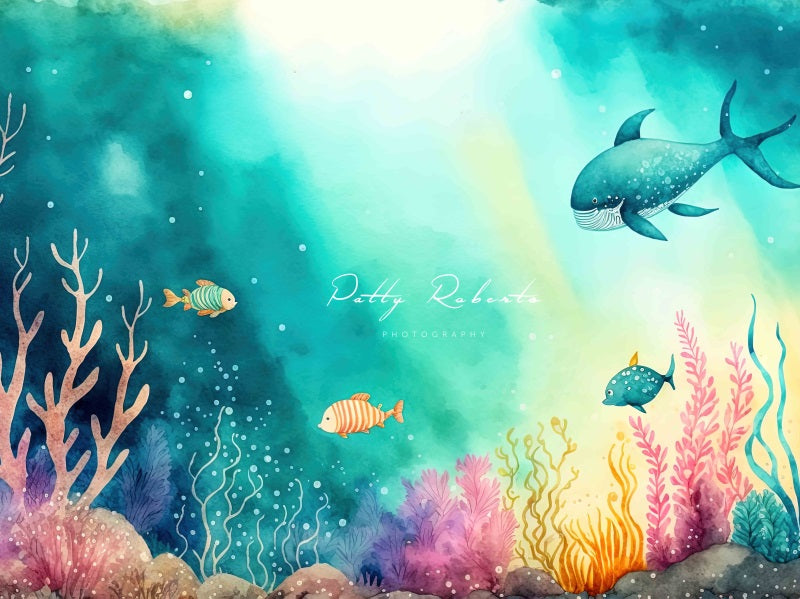 Kate Underwater Cartoon Sea Backdrop Designed by Patty Robert