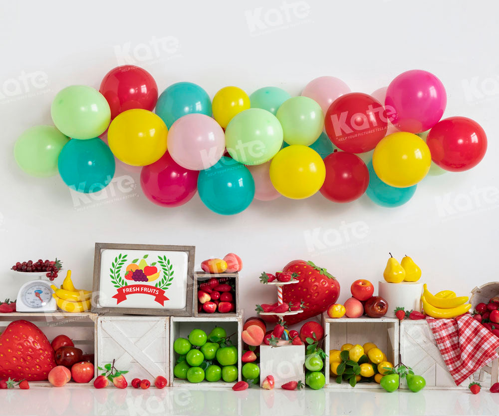 Kate Spring Flower Balloons Backdrop Designed by Emetselch