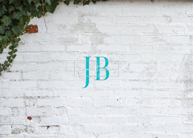 Kate White Brick Wall Backdrop Designed by JB Photography