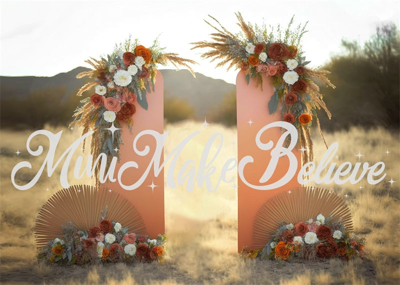 Boho Bloemenbuitenwanden ontworpen door Mini MakeBelieve