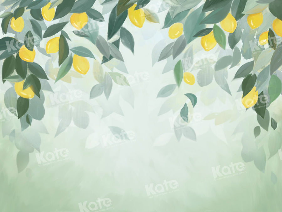 Lush Lemon Grove Botanical Backdrop