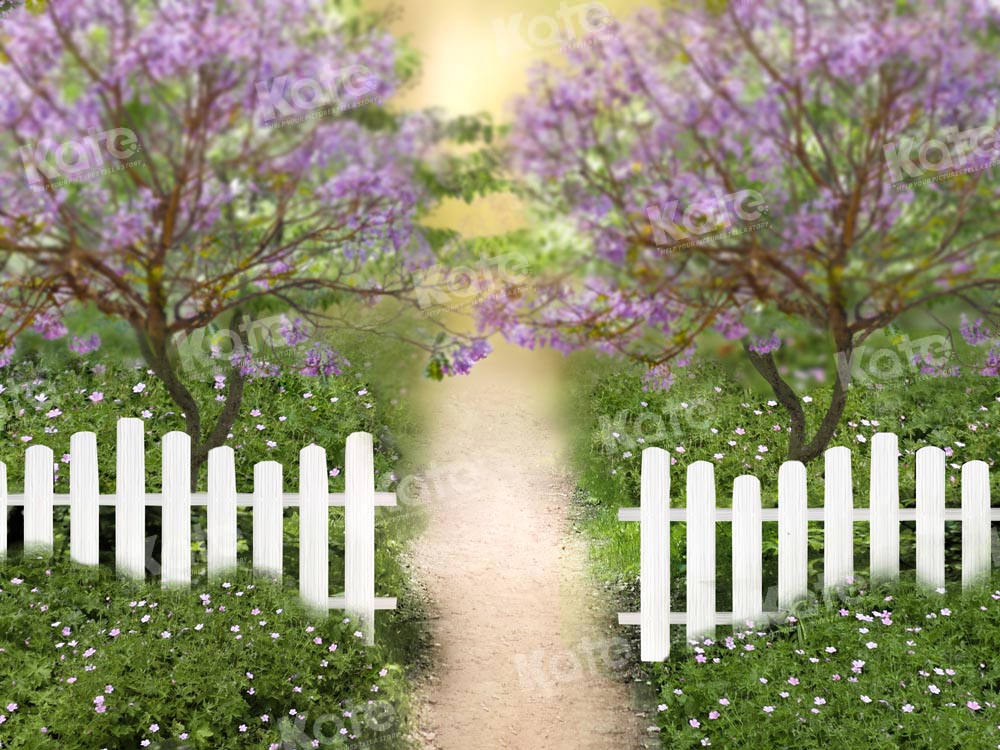 Campo Estivo Recinto Albero Fiori Sfondo Realizzato da Phot Chain Photography