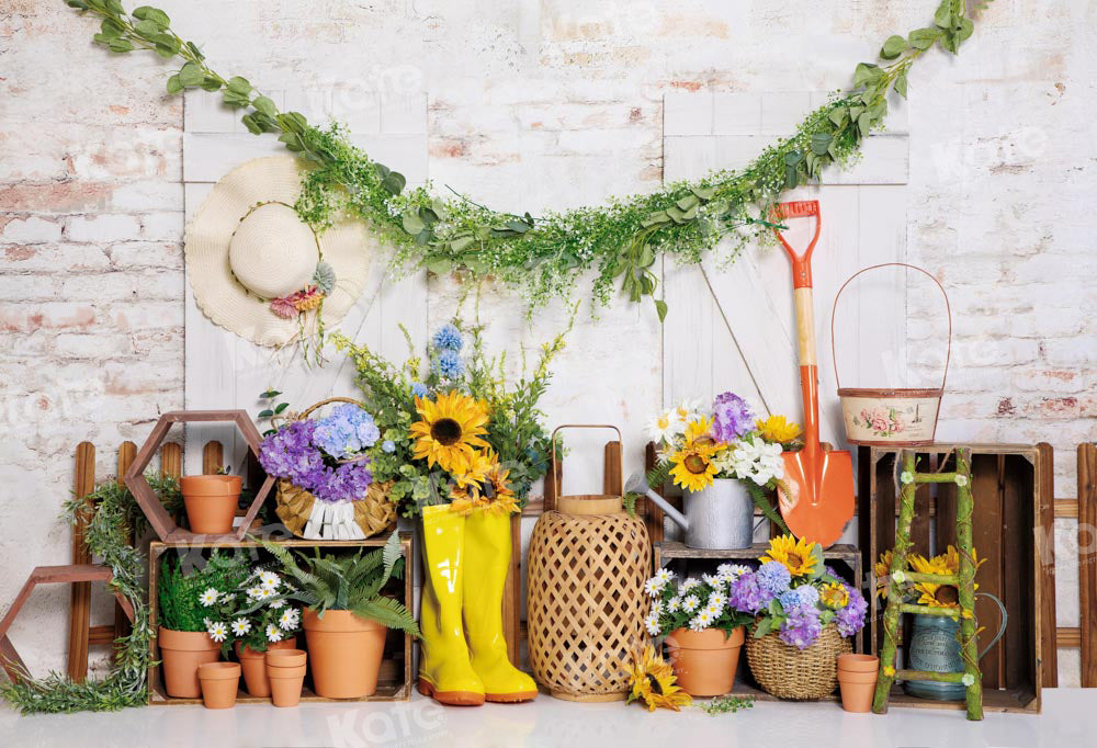 Kate Spring/Summer Garden Tools Backdrop Designed by Emetselch