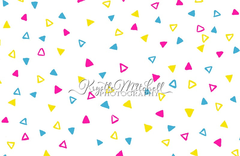 Kate 90s Triangles Backdrop Designed By Krystle Mitchell Photography