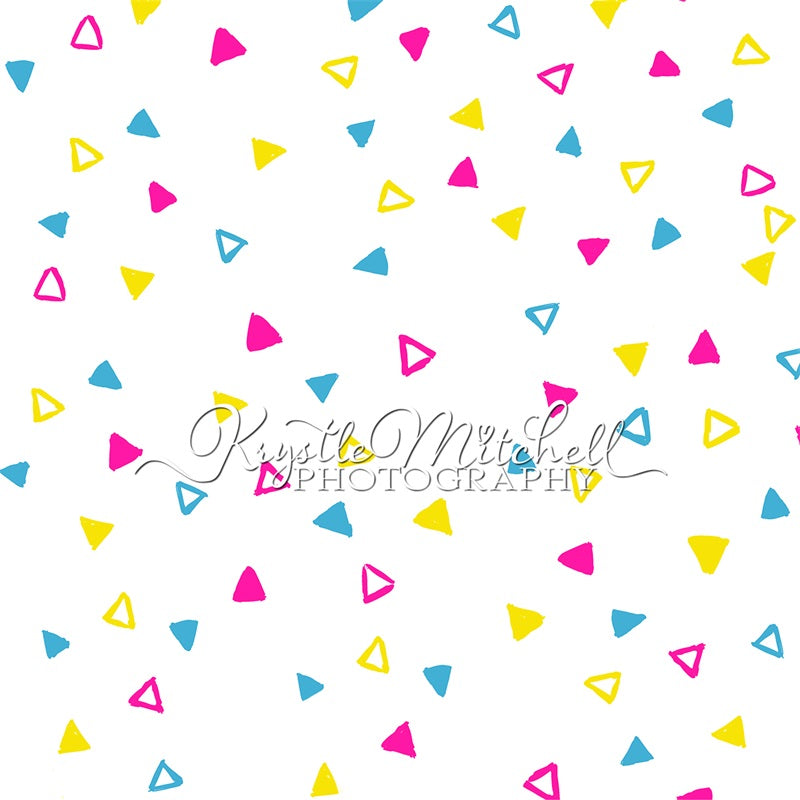 Kate 90s Triangles Backdrop Designed By Krystle Mitchell Photography