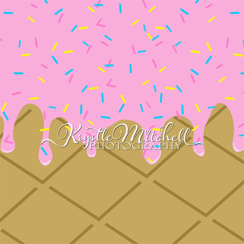 Kate Ice Cream Party Backdrop Designed By Krystle Mitchell Photography
