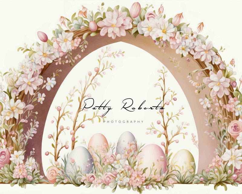 Kate Beige Easter Oil Painted Arch Backdrop Designed by Patty Robert