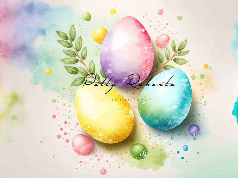 Kate Bright Easter Eggs Backdrop Designed by Patty Robert