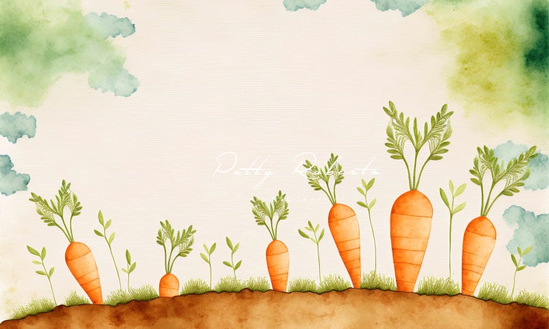 Kate Easter Carrot Patch Backdrop Designed by Patty Robert