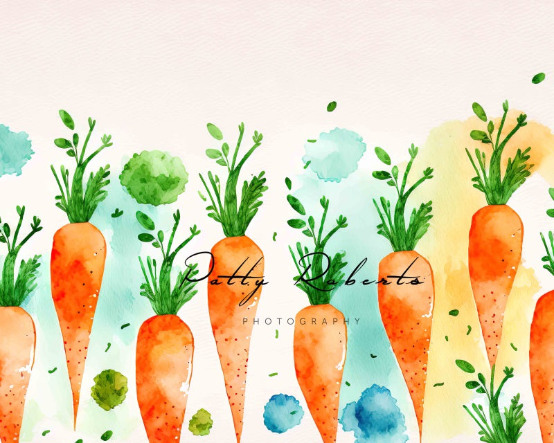 Kate Easter Large Carrots Backdrop Designed by Patty Robert