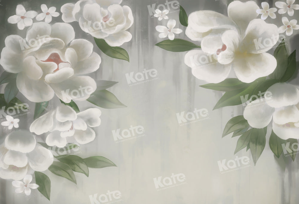 Kate Retro Vintage Fine Art Floral Backdrop Designed by GQ