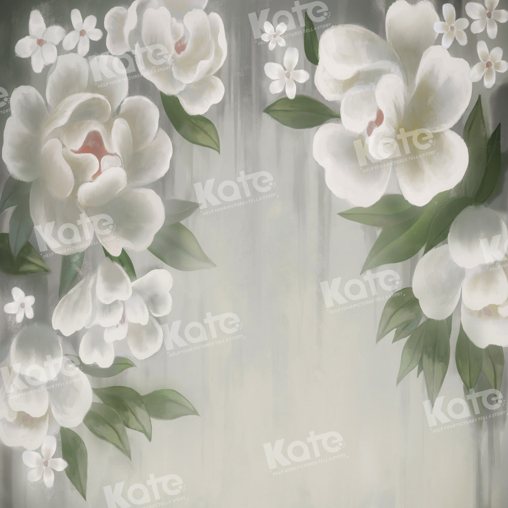 Kate Retro Vintage Fine Art Floral Backdrop Designed by GQ