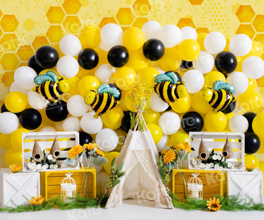 Kate Summer Bee Tent Backdrop Designed by Emetselch