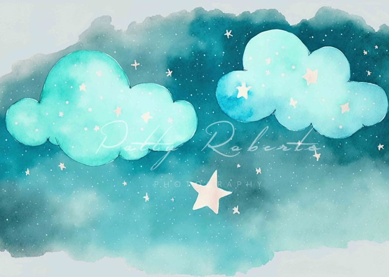 Kate Fluffy Clouds and Newborn Wonders Backdrop Designed by Patty Robert