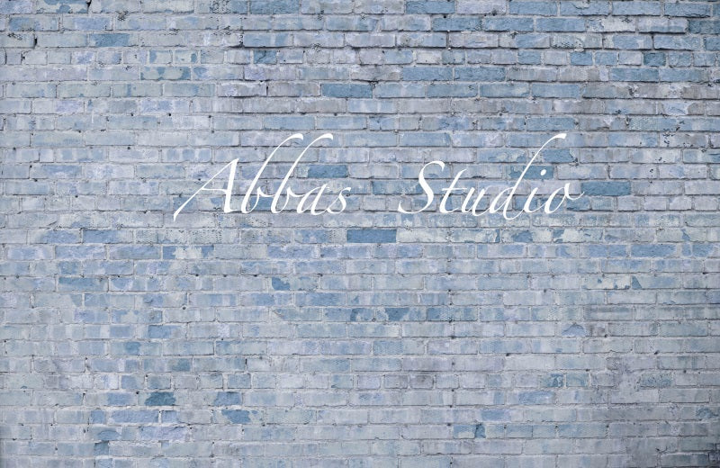 Kate Light Blue Brick Wall Backdrop Designed by Abbas Studio