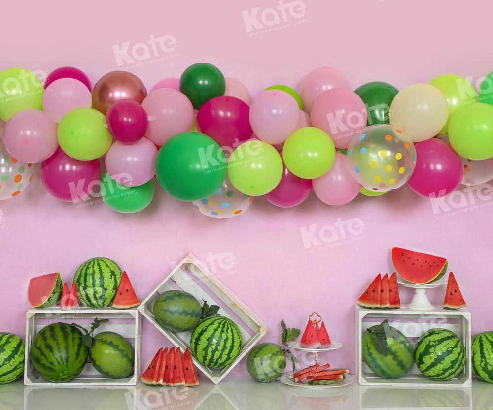 Kate Summer Watermelon Balloon Fruit Backdrop Designed by Emetselch