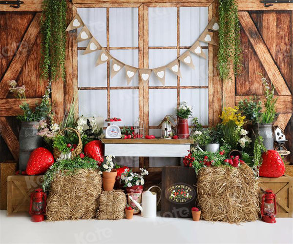 Rustic Farmhouse Window Garden Backdrop