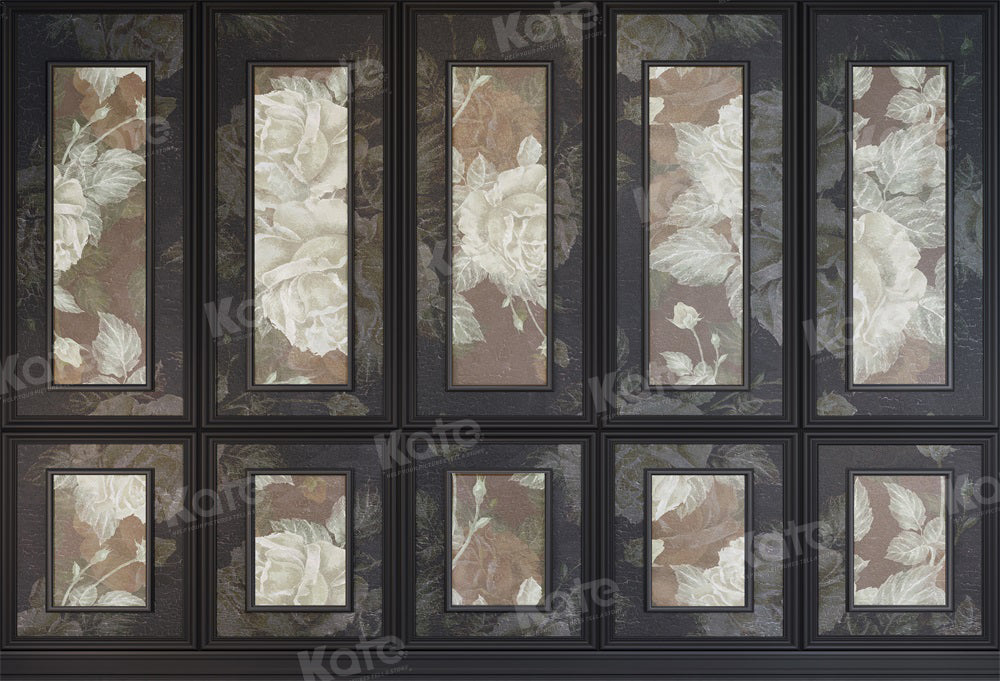 Kate Retro Floral Vintage Wall Backdrop for Photography
