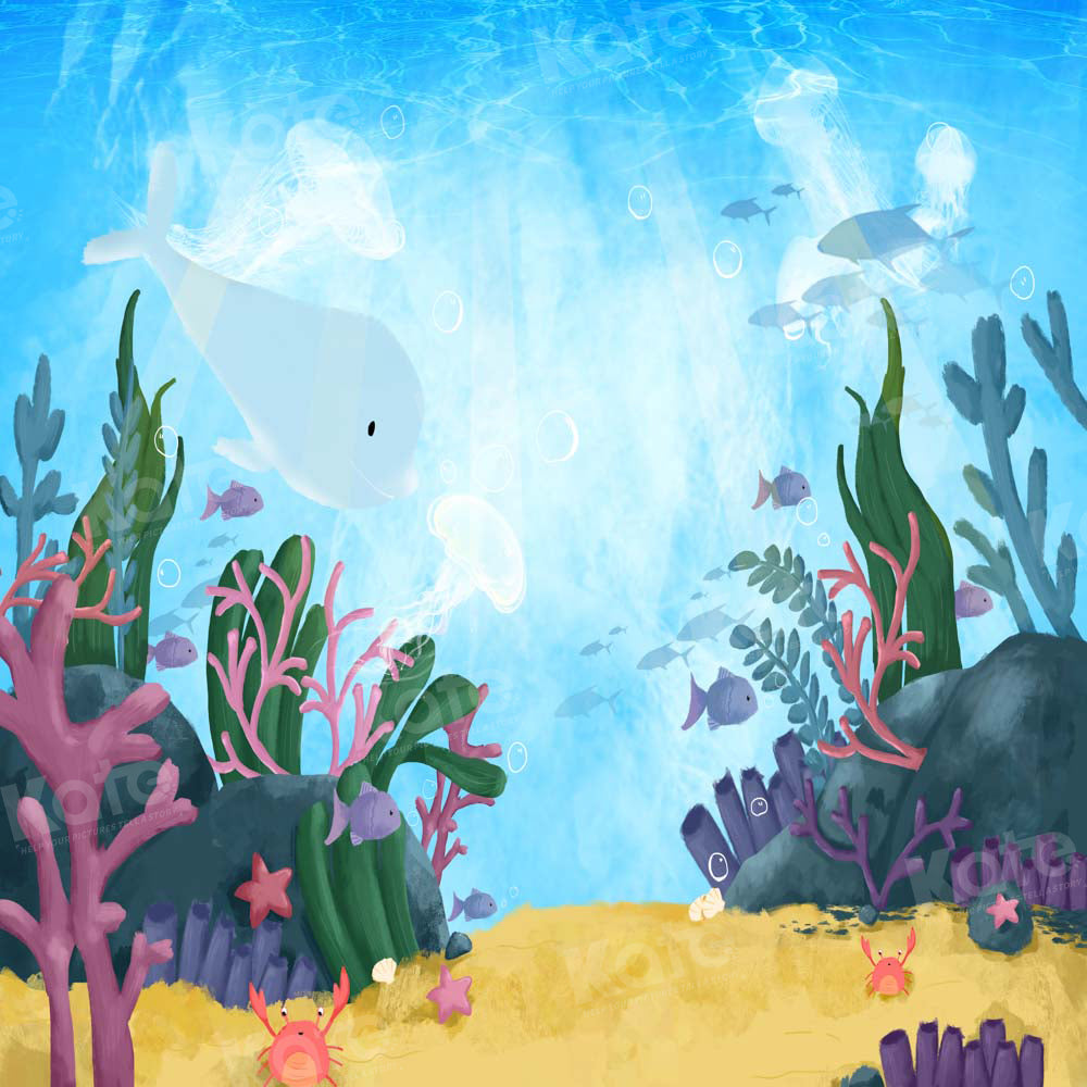 Kate Summer Underwater World Mermaid Backdrop Designed by GQ