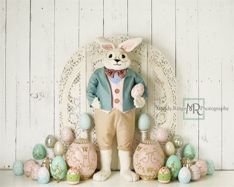 Kate Easter Bunny with Eggs Backdrop Designed by Mandy Ringe Photography